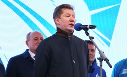 Алексей Миллер принял участие в торжественной церемонии завершения автопробега на сжиженном природном газе