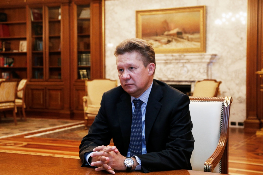 Алексей Миллер во время встречи с Губернатором Саратовской области Валерием Радаевым
