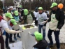Покрашены клумбы для цветов