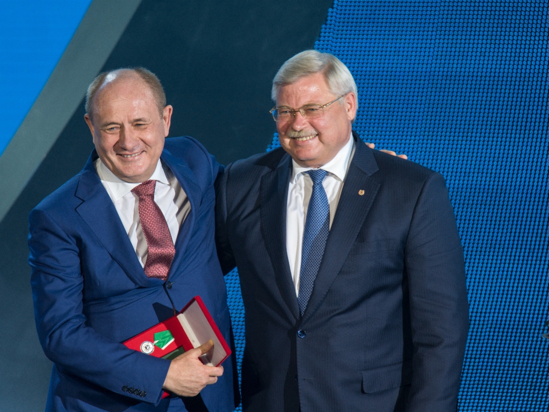 Виталий Маркелов заместитель Председателя Правления ПАО «Газпром», Сергей Жвачкин врио губернатора Томской области