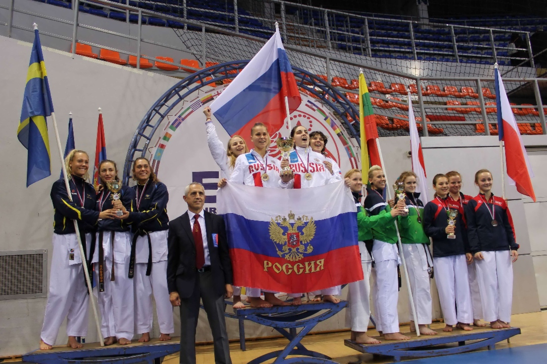 Женская юниорская команда России — на первом месте