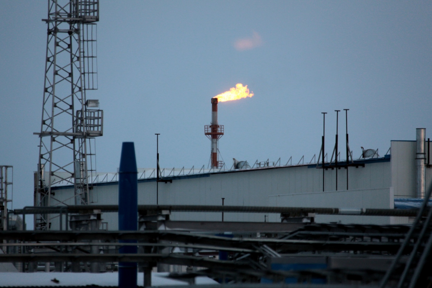 «Газпром» начал добычу на Ныдинском участке Медвежьего месторождения. Установка комплексной подготовки газа (УКПГ-Н)