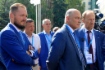 Заместитель начальника Департамента ПАО «Газпром», Генеральный директор ООО «Газпром ВНИИГАЗ» М. Ю. Недзвецкий; заместитель Председателя Правления, начальник Департамента ПАО «Газпром» О. Е. Аксютин; начальник Отдела ПАО «Газпром», начальник Корпоративного научно-технического центра сварки и контроля сварных соединений Е. М. Вышемирский на демонстрации оборудования для сварки, резки и неразрушающего контроля в рамках XI Отраслевого совещания «Состояние и основные направления развития сварочного производства ПАО „Газпром“» Заместитель начальника Департамента ПАО «Газпром», Генеральный директор ООО «Газпром ВНИИГАЗ» М. Ю. Недзвецкий; заместитель Председателя Правления, начальник Департамента ПАО «Газпром» О. Е. Аксютин; начальник Отдела ПАО «Газпром», начальник Корпоративного научно-технического центра сварки и контроля сварных соединений Е. М. Вышемирский на демонстрации оборудования для сварки, резки и неразрушающего контроля в рамках XI Отраслевого совещания «Состояние и основные направления развития сварочного производства ПАО „Газпром“»
