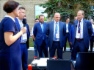 Заместитель начальника Департамента ПАО «Газпром», Генеральный директор ООО «Газпром ВНИИГАЗ» М. Ю. Недзвецкий; заместитель Председателя Правления, начальник Департамента ПАО «Газпром» О. Е. Аксютин; начальник Отдела ПАО «Газпром», начальник Корпоративного научно-технического центра сварки и контроля сварных соединений Е. М. Вышемирский на демонстрации оборудования для сварки, резки и неразрушающего контроля в рамках XI Отраслевого совещания «Состояние и основные направления развития сварочного производства ПАО „Газпром“» Заместитель начальника Департамента ПАО «Газпром», Генеральный директор ООО «Газпром ВНИИГАЗ» М. Ю. Недзвецкий; заместитель Председателя Правления, начальник Департамента ПАО «Газпром» О. Е. Аксютин; начальник Отдела ПАО «Газпром», начальник Корпоративного научно-технического центра сварки и контроля сварных соединений Е. М. Вышемирский на демонстрации оборудования для сварки, резки и неразрушающего контроля в рамках XI Отраслевого совещания «Состояние и основные направления развития сварочного производства ПАО „Газпром“»