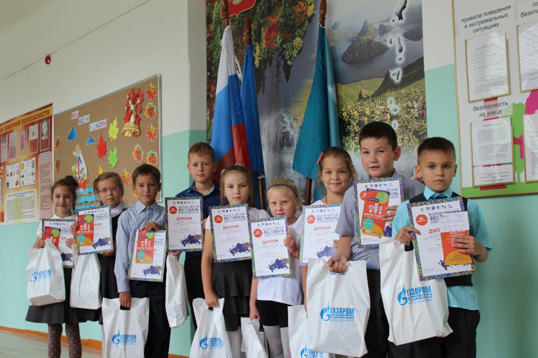 Победители фестиваля «#ВместеЯрче». Учащиеся средней школы с. Троицкое