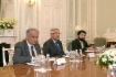 Министр иностранных дел Пакистана Асиф Мухаммад Хавадж во время рабочей встречи с Алексеем Миллером