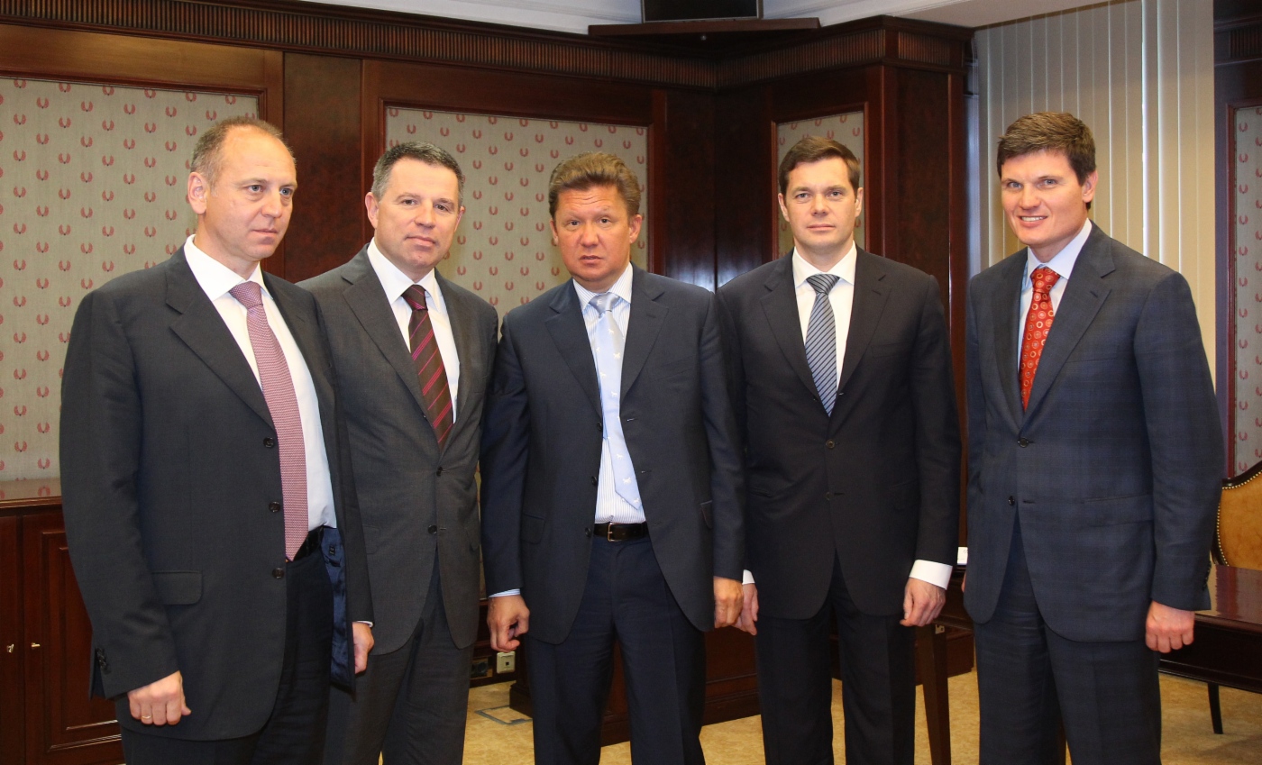 Дмитрий Пумпянский, Андрей Комаров, Алексей Миллер, Алексей Мордашов и Анатолий Седых