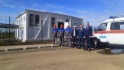 Работники компании «Газпром газораспределение Краснодар» на пуске газа в котельную поликлиники
