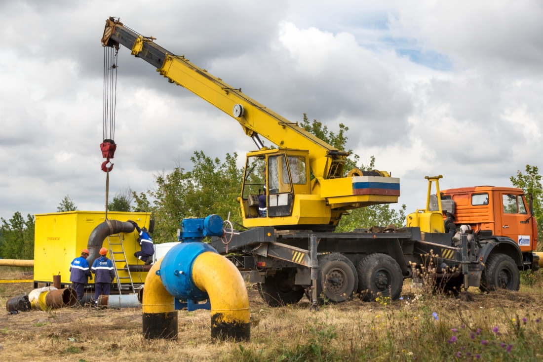 Работы по установке пункта редуцирования газа