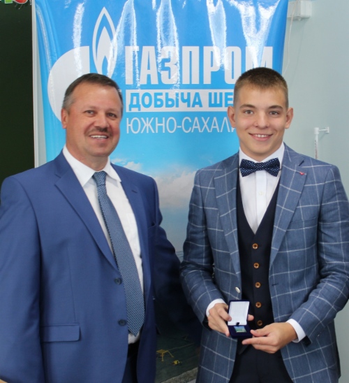 Андрей Суетинов и ученик второго «Газпром-класса»