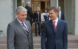 Первый заместитель Премьер-министра Республики Беларусь Владимир Семашко и Алексей Миллер