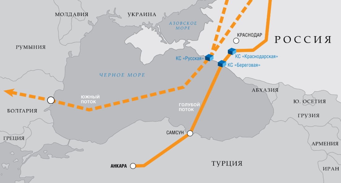 Принято решение увеличить мощность «Голубого потока» до 19 млрд куб. м
