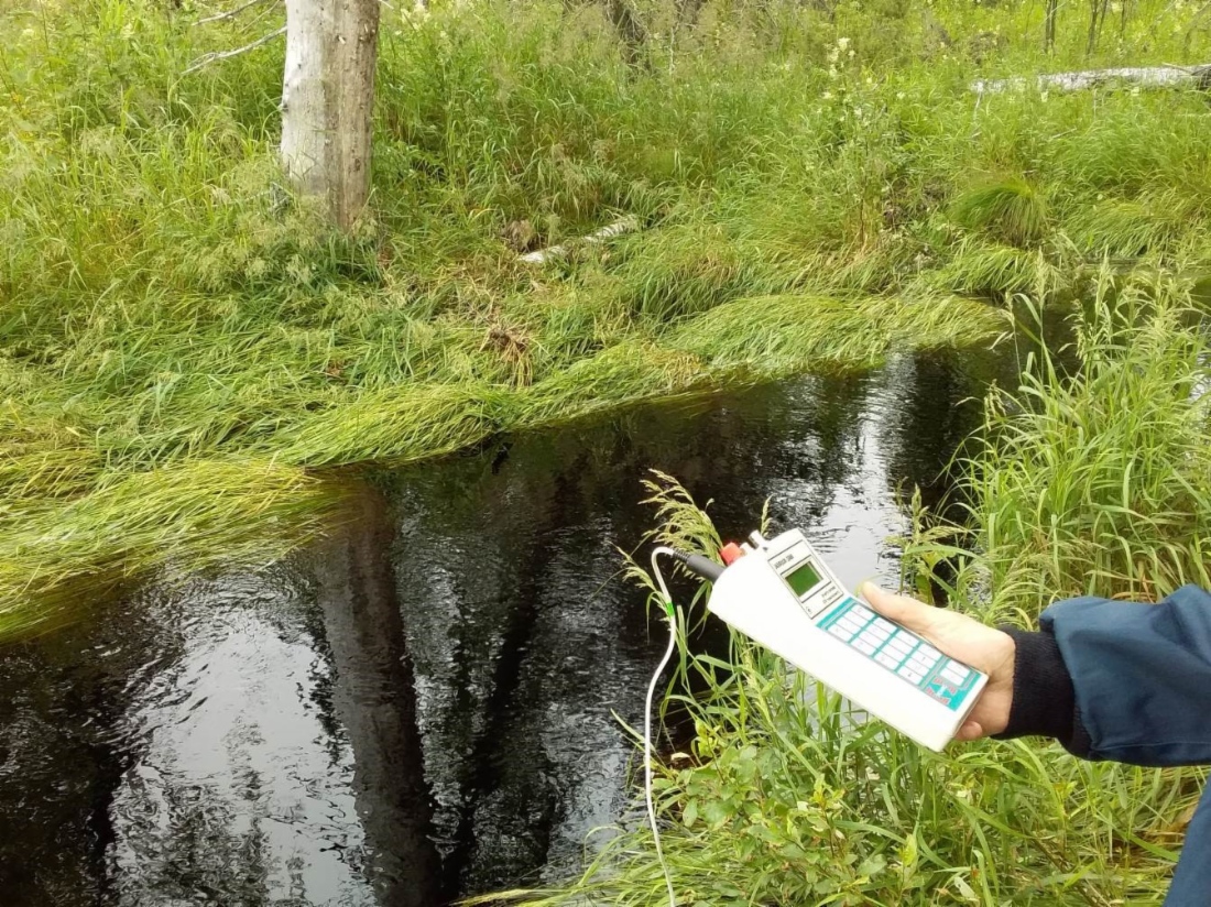 Фиксация данных по кислороду и кислотности в водотоках