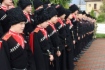 Учащиеся кадетского класса школы станицы Запорожской на мероприятии по зажжению Вечного огня
