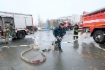 Отработка слаженности действий пожарных и спасателей