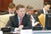 Алексей Миллер во время совместного совещания с РОСНАНО по вопросам разработки инновационной продукции и ее внедрения на производственных объектах «Газпрома»