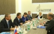 В рамках IV Петербургского международного газового форума состоялась рабочая встреча Алексея Миллера (второй слева) и Курта Бока (справа)