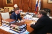 Алексей Миллер (слева) во время рабочей встречи с Павлом Коньковым