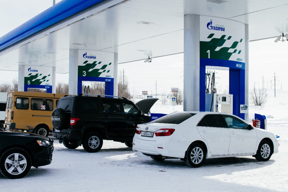 На новой АГНКС «Газпром» в Орске, Оренбургская область