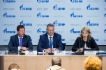 Павел Одеров, Александр Медведев и Елена Бурмистрова приняли участие в пресс-конференции «Экспорт и повышение надежности поставок газа в Европу» в преддверии годового Общего собрания акционеров «Газпрома»