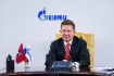 Алексей Миллер во время выступления на селекторном совещании, посвященном Дню работников нефтяной и газовой промышленности
