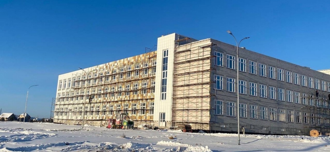 Строящаяся школа в Шадринске
