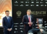 Александр Новак и Дмитрий Песков на чествовании победителей конкурса «МедиаТЭК»
