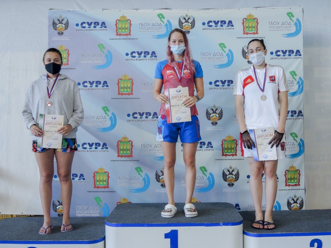 Виктория Терентьева стала победителем на 3-х дистанциях 100, 200 и 400 метров вольным стилем