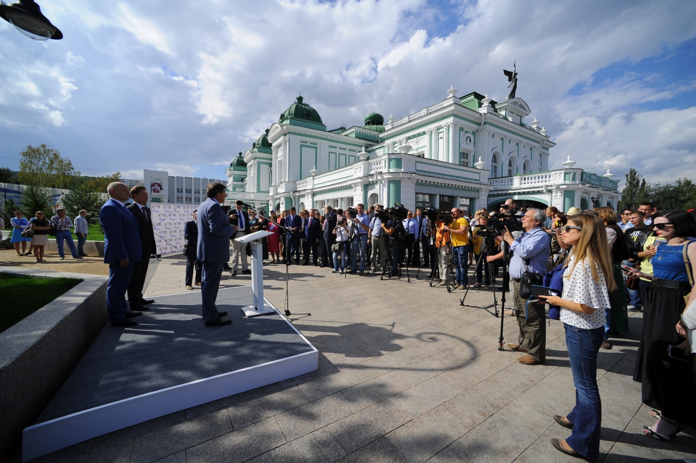 Торжественное открытие улицы Ленина после завершения первого этапа благоустройства