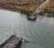 В результате подъема воды был поврежден мост через реку Пымта
