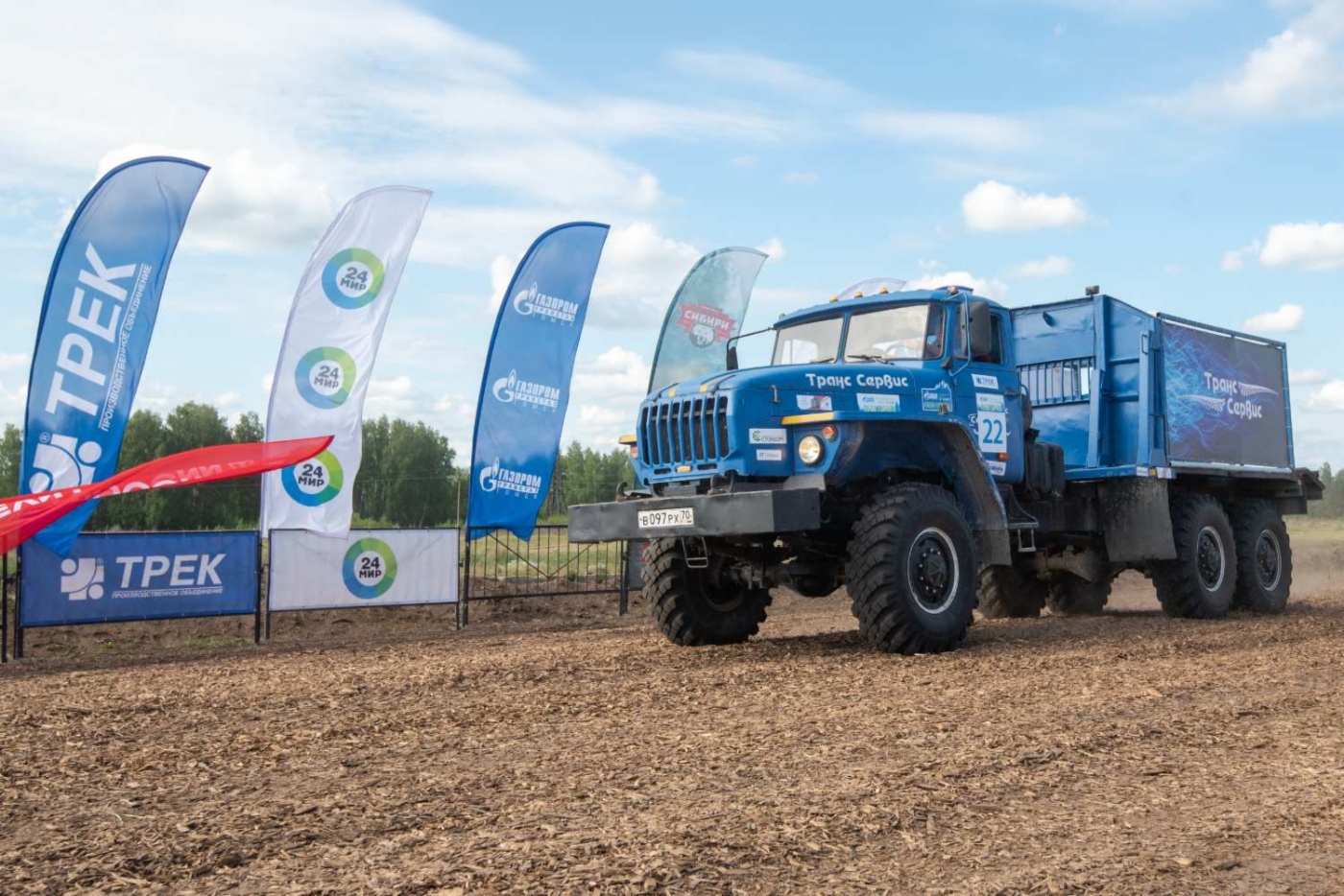 Участник ралли-спринта грузовых автомобилей
