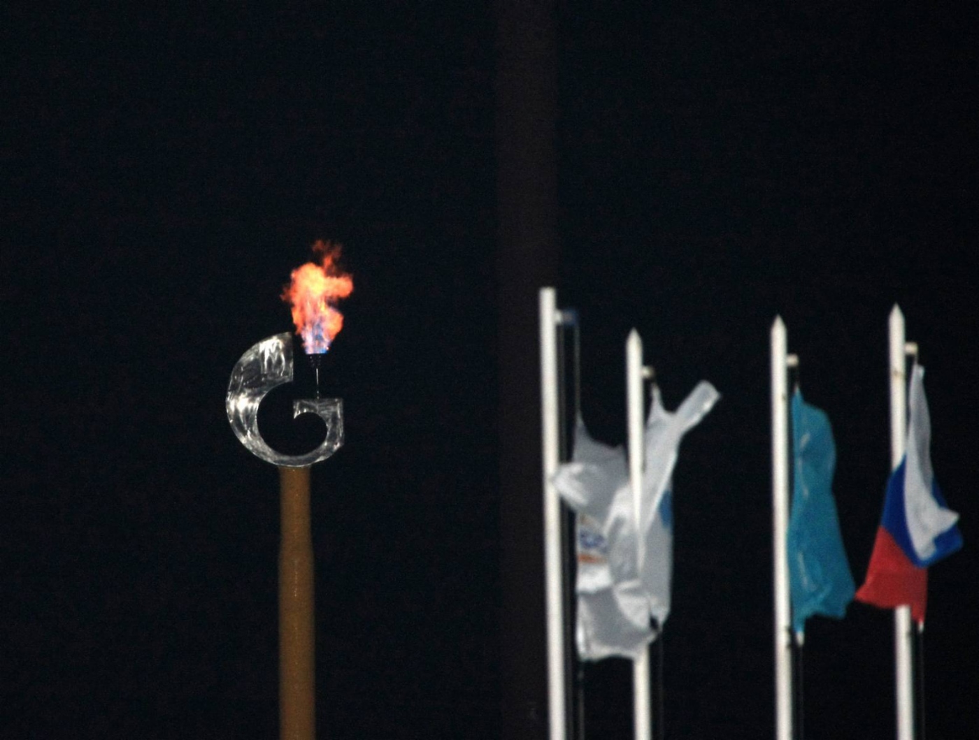 Во время торжественных мероприятий в Южно-Сахалинске