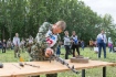 На первом этапе прошли две военизированные эстафеты с разборкой и сборкой автомата