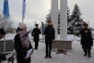 Зажжение Вечного огня в Печорах
