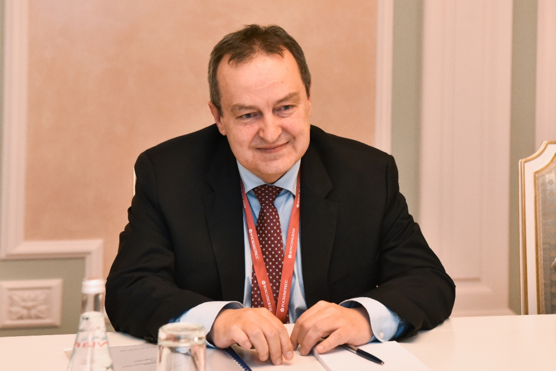 В рамках Петербургского международного экономического форума — 2021 состоялась рабочая встреча Алексея Миллера и Председателя Народной скупщины Республики Сербия Ивицы Дачича
