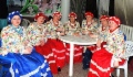 Участницы ансамбля «Русская песня» перед выступлением на фестивале в Красноярске