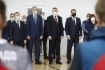 Торжественное открытие дворца спорта «Шексна». Официальные гости мероприятия: председатель Законодательного собрания Вологодской области Андрей Луценко, губернатор Вологодской области Олег Кувшинников и генеральный директор ООО «Газпром трансгаз Ухта» Александр Гайворонский