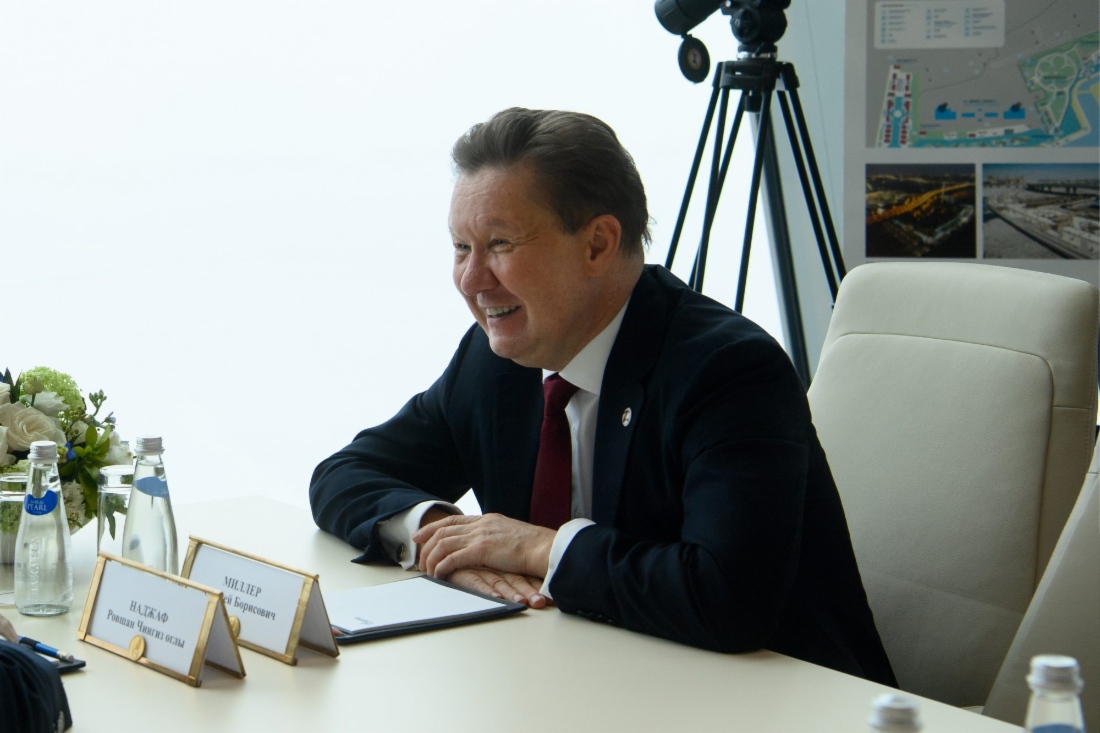 Состоялась рабочая встреча Алексея Миллера и Президента Государственной нефтяной компании Азербайджанской Республики (SOCAR) Ровшана Наджафа