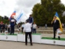 Церемония награждения победителей в преодолении стометровой полосы с препятствиями. На третьем месте Денис Есипенко, представитель команды Украины, на втором месте Константин Курганский, ООО «Газпром трансгаз Югорск», на первом — Руслан Хубецов, ООО «Газпром добыча Уренгой»
