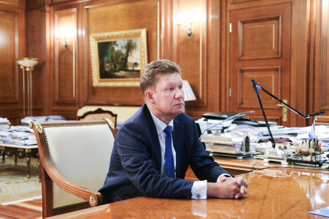 Алексей Миллер во время встречи с Губернатором Краснодарского края Вениамином Кондратьевым