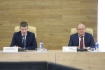 Губернатор Пермского края Максим Решетников и заместитель Председателя Правления ПАО «Газпром» Виталий Маркелов на совещании