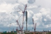 Монтаж крупнотоннажного оборудования на Амурском ГПЗ