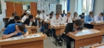Учащиеся «Газпром-класса» в Мурманске во время написания «Диктанта Победы»