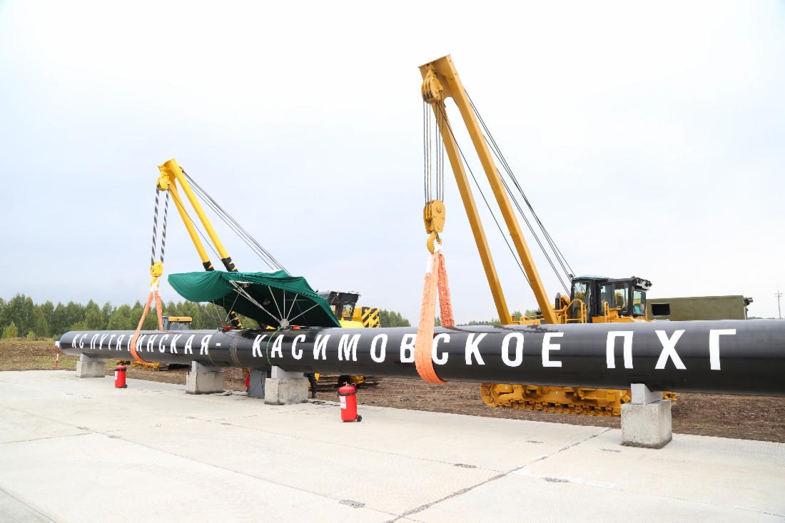 В Рязанской области состоялись сварка первого стыка магистрального газопровода «КС Путятинская — Касимовское ПХГ»