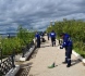 Прибрежная зона реки Лены ежегодно очищается от мусора