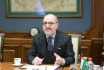 Главный исполнительный директор Linde AG Альдо Беллони во время рабочей встречи с Алексеем Миллером
