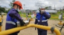 Тренировочная установка бандажа на поврежденный участок газопровода