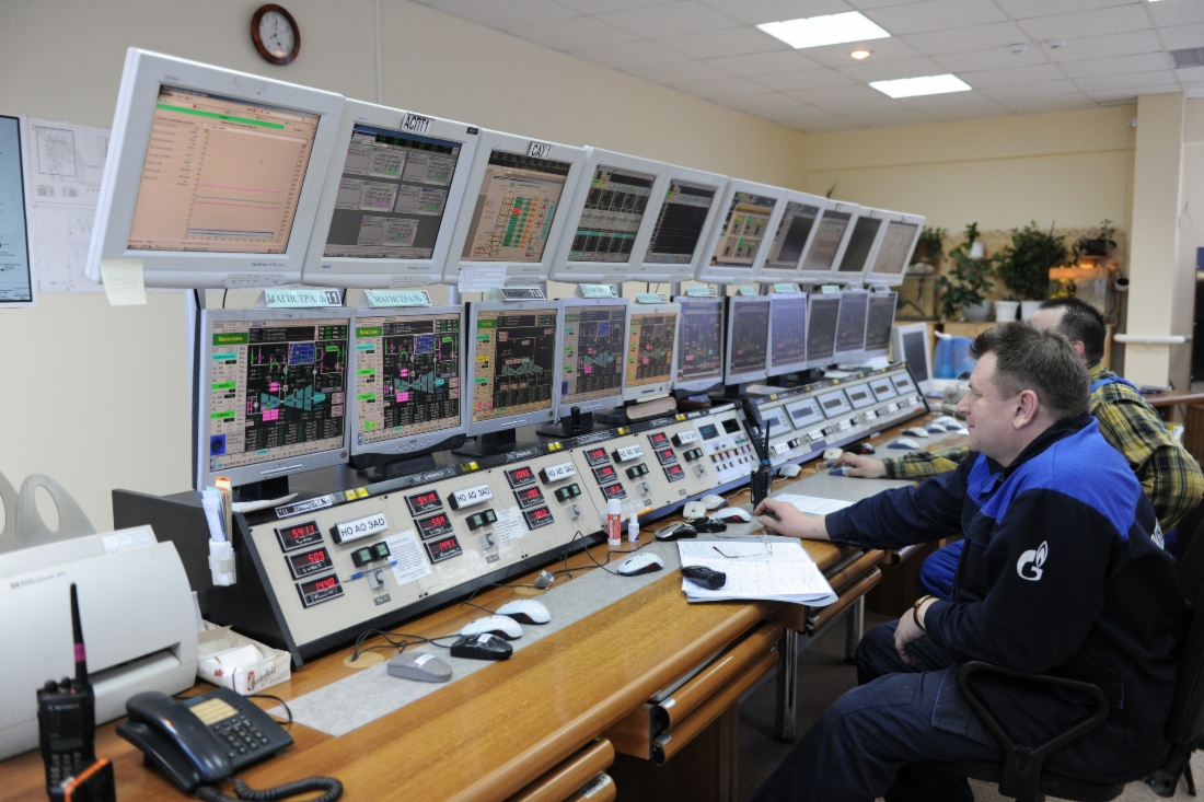 Диспетчерская на газовом промысле Ямбургского месторождения