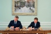 Состоялась рабочая встреча временно исполняющего обязанности Губернатора Астраханской области Игоря Бабушкина и Алексея Миллера