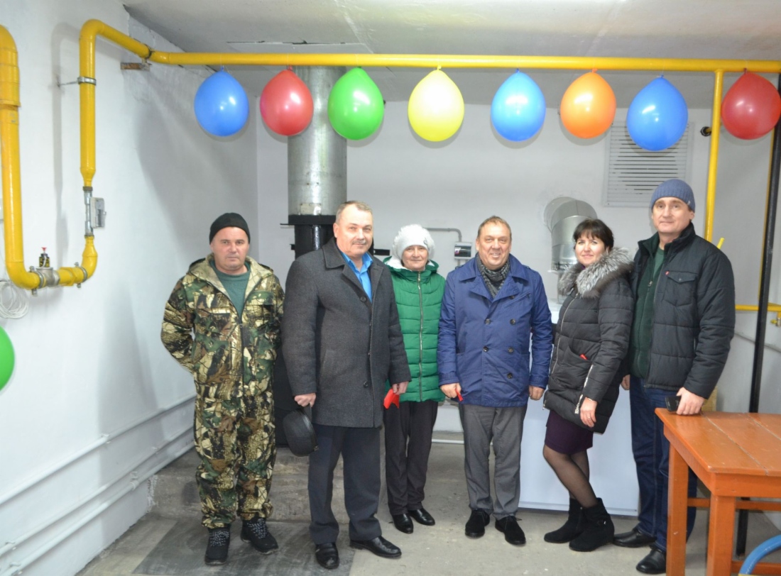 Пуск газа в котельной детского сада в д. Корюкина